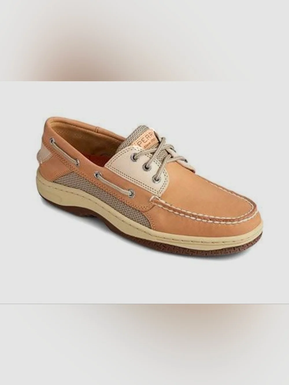 Sperry Mens Billfish 3 Eye Leather Boat Shoe, Size 8.5